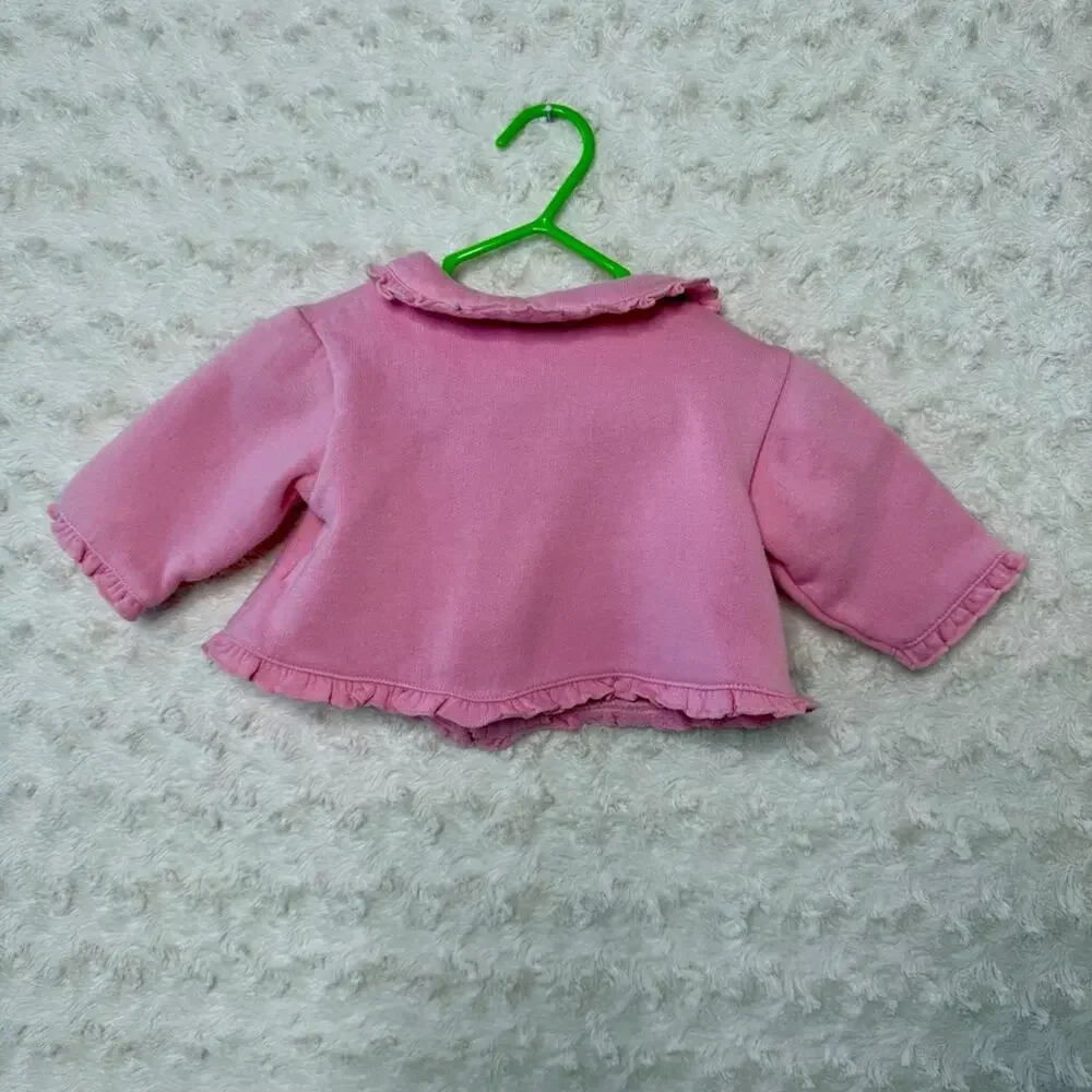 Vintage Disney Embroidered Pooh Zip up jacket 0-3 months